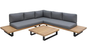 HUDSON 5 PLACE 3 PIECE OUTDOOR SECTIONAL PATIO SEATING SET