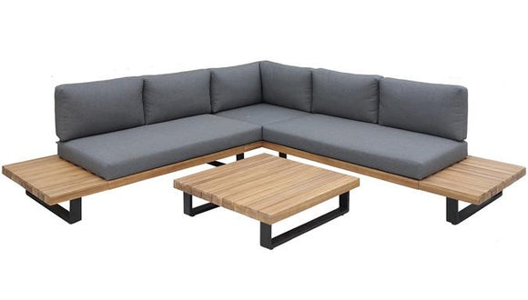 HUDSON 5 PLACE 3 PIECE OUTDOOR SECTIONAL PATIO SEATING SET