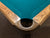 8' PREOWNED DUFFERIN REGAL SLATE SNOOKER/POOLTABLE INSTALLED WITH ACCESSORIES, RANCH OAK FINISH