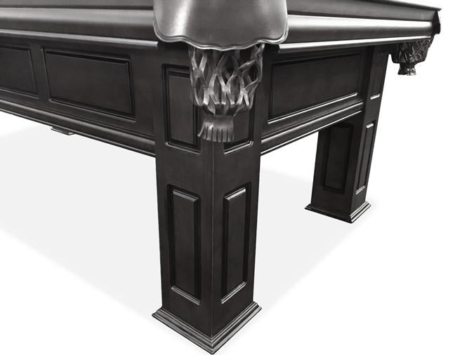 8 FT MAJESTIC FRONTENAC BLACK FINISH POOL TABLE
