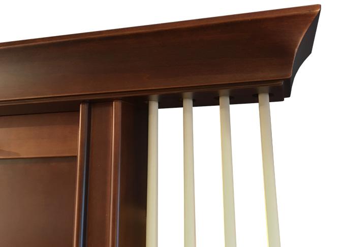 Combo Walnut Finish 8-Pool Cue Billiard Wall Rack