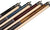 Set of 4 Aska Mixed Length Cues L9C, Canadian Hard Rock Maple Billiard Pool Cue Sticks, Short, Kids Cues L9CS
