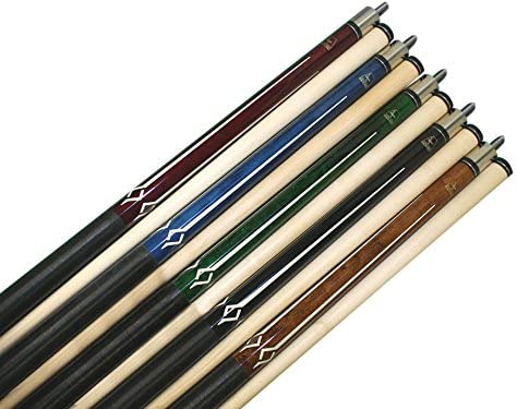 Set of 5 Aska L7 Pool Cue Sticks 58