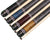 Set of 4 Aska Mixed Length Cues L9C, Canadian Hard Rock Maple Billiard Pool Cue Sticks, Short, Kids Cues L9CS