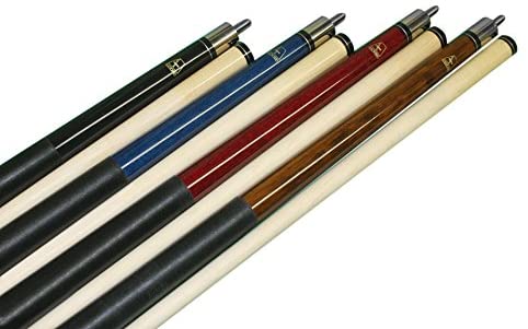 Aska Set of 4 Wraped Short Kids Pool Cue Sticks LCS, Stained Maple,  Canadian Hardrock Maple Shaft, 13mm Tip, Mixed Lengths 36