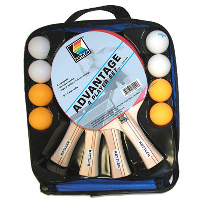 KETTLER ADVANTAGE 4 PLAYER TABLE TENNIS SET