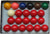 2 1/4' Aska Billiards Snooker Balls Set, 22 Balls Including a Cue Ball
