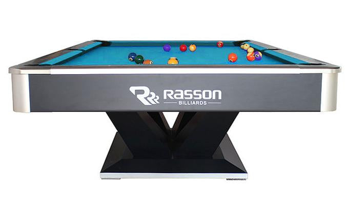 9' RASSON VICTORY II PLUS BLACK COMPETITION POOL TABLE – Gamingtables.ca
