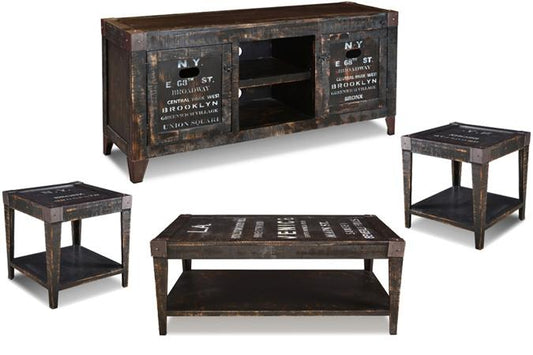 Graffiti 4-piece game room furniture set