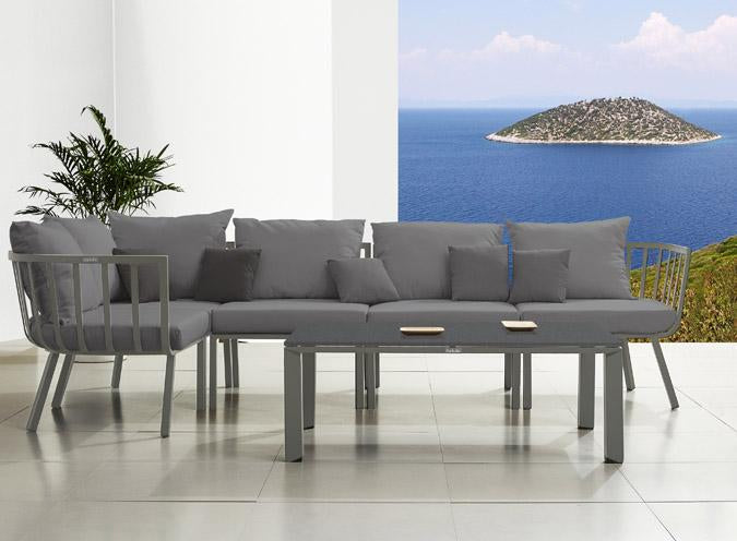 MARTINA 6-SEAT OUTDOOR FURNITURE SEATING SET WITH SUNBRELLA FABRIC