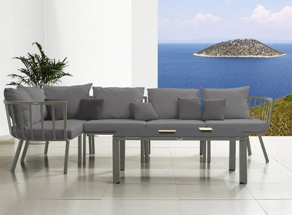 MARTINA 6-SEAT OUTDOOR FURNITURE SEATING SET WITH SUNBRELLA FABRIC