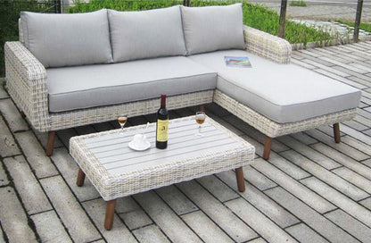 CAPE COD LIGHT GREY CUSHION OUTDOOR PATIO SEATING SET