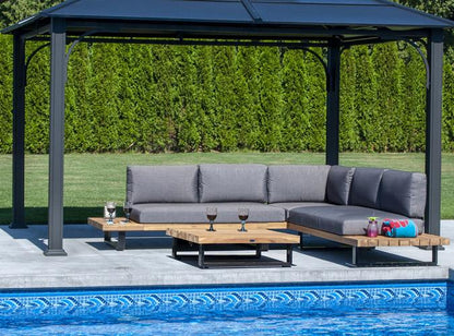 Hudson 5-Piece 3-Piece Outdoor Sectional Patio Seating Set