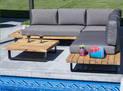 Hudson 5-Piece 3-Piece Outdoor Sectional Patio Seating Set