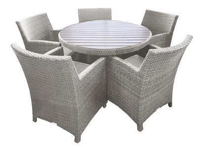 DELIA STONE 44" ROUND PATIO DINING TABLE