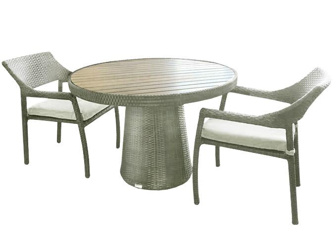 DELIA STONE 44" ROUND PATIO DINING TABLE