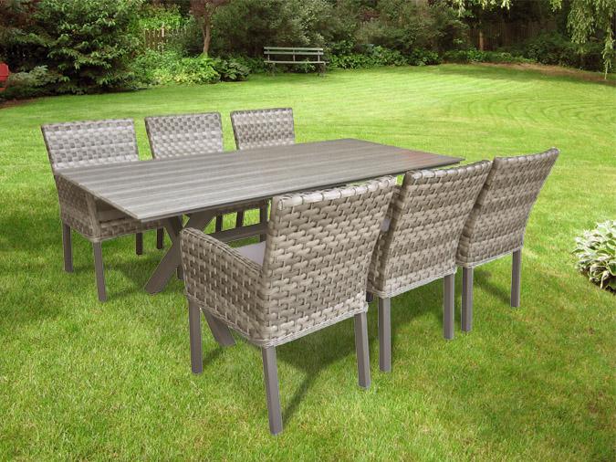 SAINTE-ROSE 7-PIECE OUTDOOR TABLE & CHAIR DINING SET