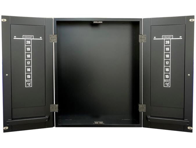 MAJESTIC BLACK SOLID HARDWOOD DART CABINET