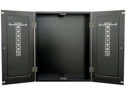 MAJESTIC BLACK SOLID HARDWOOD DART CABINET