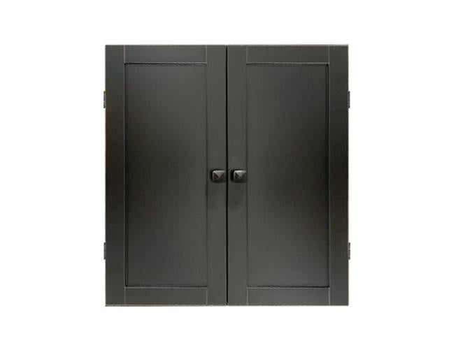 MAJESTIC BLACK SOLID HARDWOOD DART CABINET