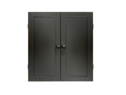 MAJESTIC BLACK SOLID HARDWOOD DART CABINET