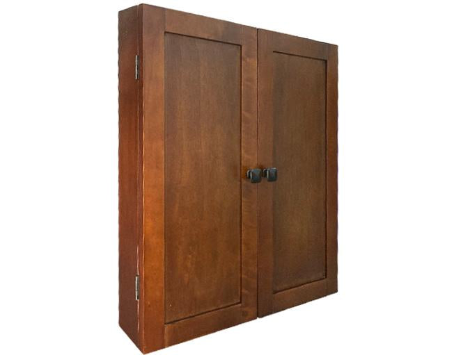Majestic Walnut Finish Solid Hardwood Dart Cabinet