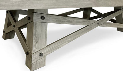 8 FT MAJESTIC ACADIEN BARNWOOD GREY POOL TABLE