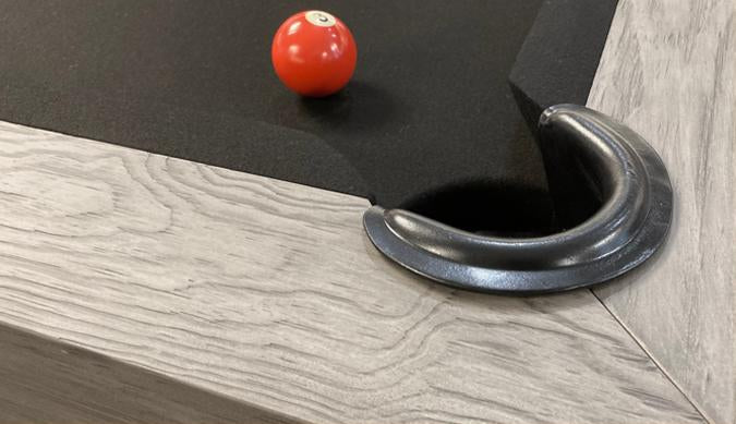 8 FT MAJESTIC ACADIEN BARNWOOD GREY POOL TABLE