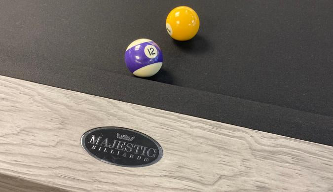8 FT MAJESTIC ACADIEN BARNWOOD GREY POOL TABLE