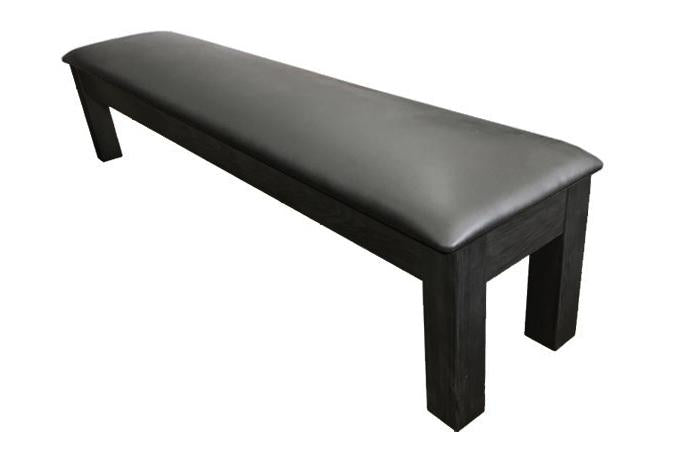 MENSA BLACK FINISH BILLIARD ACCESSORY STORAGE BENCH
