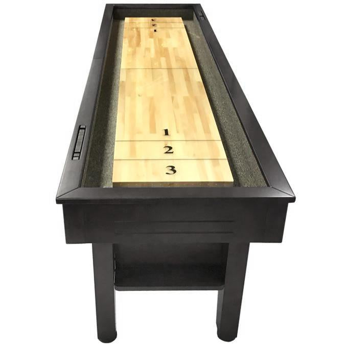 Majestic black shuffleboard table scorekeeper
