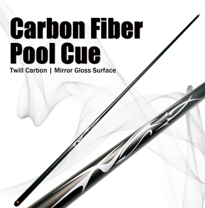 Miaojin carbon fibre pool cue Design 2 detail view