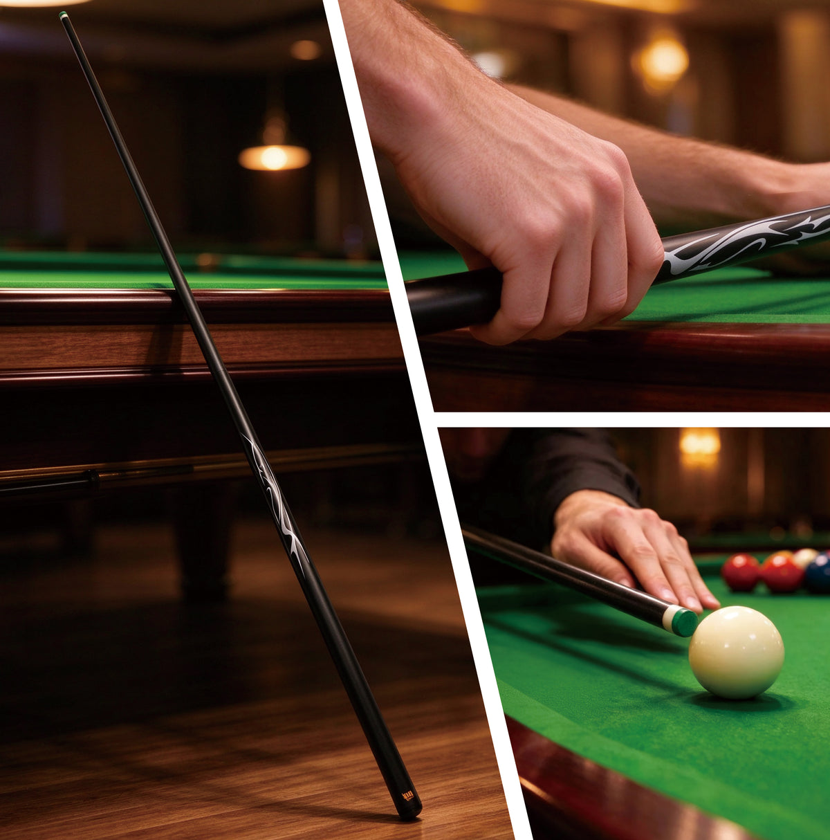 Miaojin carbon fibre billiard cue Design 2, sold in Canada by Gaming Tables Direct