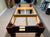 8' PREOWNED DUFFERIN ANNIVERSARY POOL TABLE INSTALLED WITHA ACCESSORIES