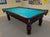 8' PREOWNED DUFFERIN ANNIVERSARY POOL TABLE INSTALLED WITHA ACCESSORIES