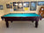 8' PREOWNED DUFFERIN ANNIVERSARY POOL TABLE INSTALLED WITHA ACCESSORIES