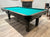 8 FOOT PREOWNED HERRINGTON BILLIARDS POOL TABLE INSTALLED WITH ACCESSORIES