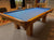 PREOWNED 8' DUFFERIN POOL TABLE INSTALLEE WITHA CCESSORIES LIGHT OAK FINISH