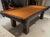 8 FOOT PREOWNED OVERSIZED DUFFERIN REGAL SNOOKER TABLE MAHOGANY FINISH