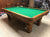 PREOWNED 8' OLHAUSEN AUGUSTA POOL TABLE INSTALLED WITH ACCESOORIES