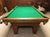PREOWNED 8' OLHAUSEN AUGUSTA POOL TABLE INSTALLED WITH ACCESOORIES