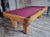8' PREOWNED SLATE POOL TABLE INSTALLED WITH ACCESSORIES LIGHT OAK FINISH