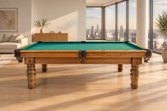 8 FT PRE-OWNED MR BILLIARD SOLID WOOD POOL TABLE