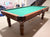 8' PREOWNED MR BILLILARD SOLID WOOD POOL TABLE