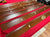 8' PREOWNED BERINGER POOL TABLE INSTALLED WITH ACCESSORIES WALNUT FINISH