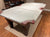8' PREOWNED BERINGER POOL TABLE INSTALLED WITH ACCESSORIES WALNUT FINISH