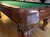 8' PREOWNED KINGSTON BILLIARDS SOLID WOOD SLATE POOL TABLE INSTALLED WITH ACCESSORIES