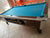 8' PREOWNED VALEY COIN OPERATED SLATE POOL TABLE