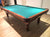9 PREOWNED BRUNSWICK BROOKSTONE 2 POOL TABLE INSTALLED WITH ACCESSORIES