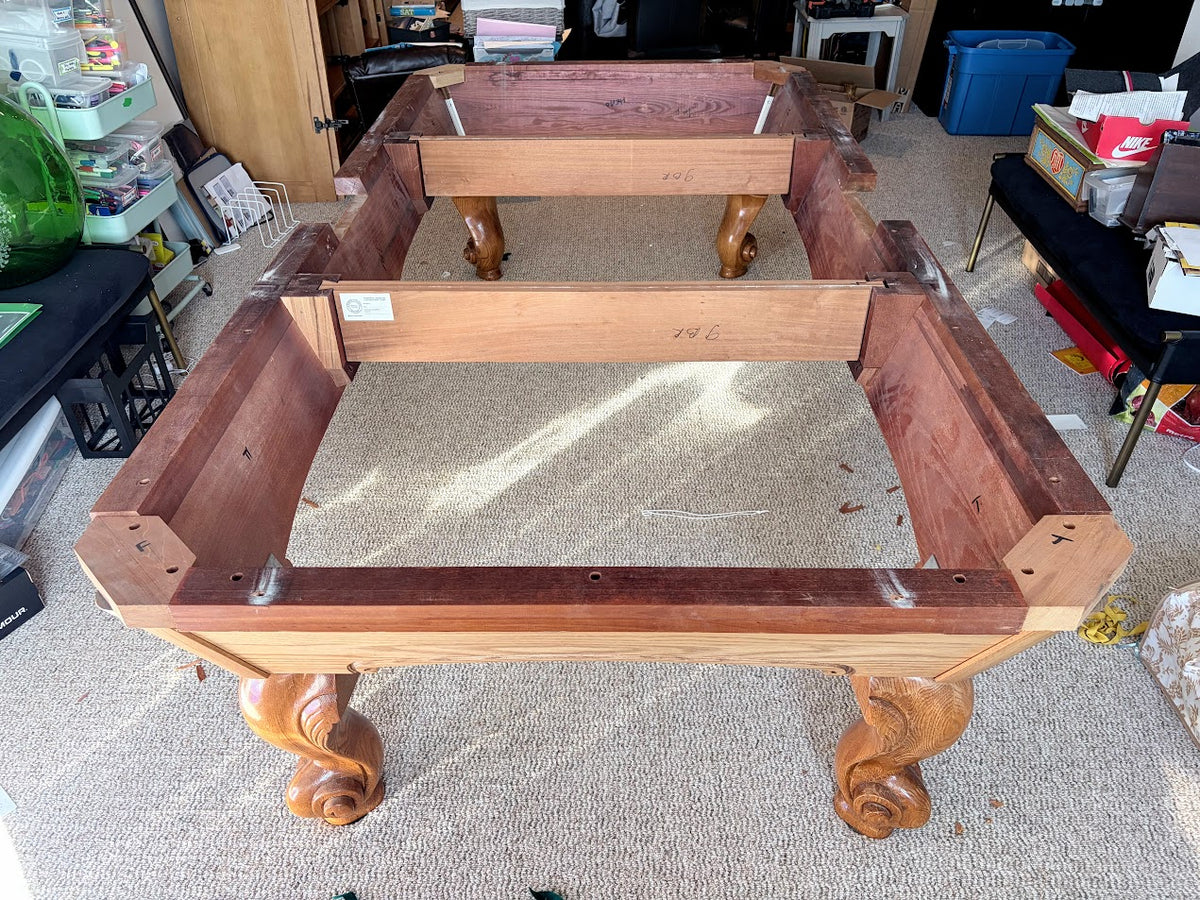 9 FT PRE-OWNED BRUNSWICK MANSFIELD POOL TABLE